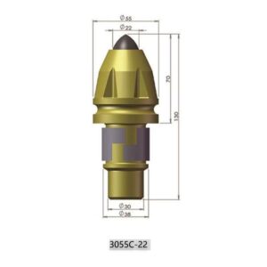 3055C-22 Standard Rotary Drilling Bullet Tooth