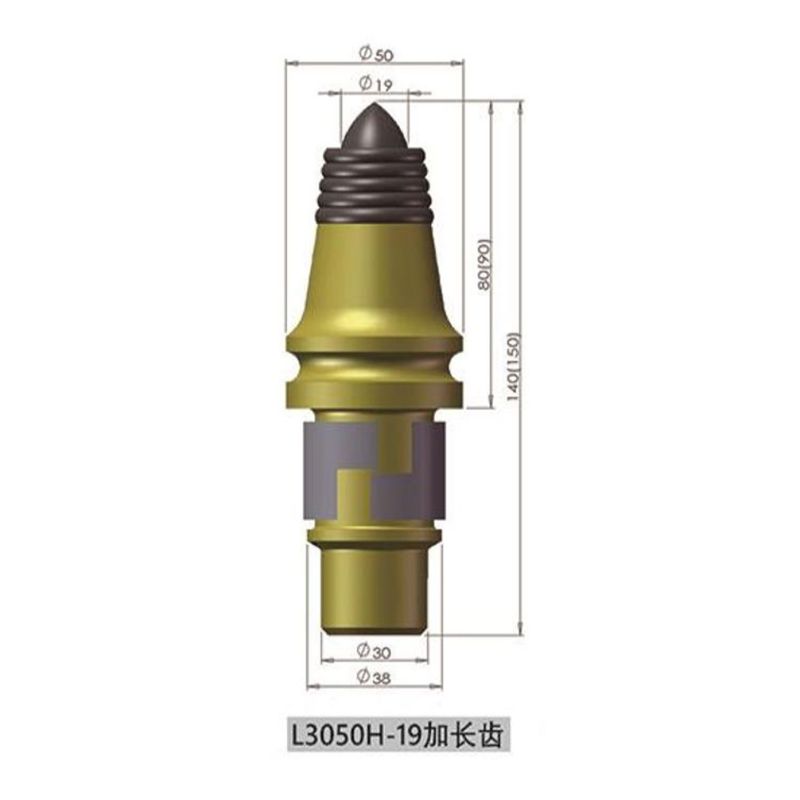 标准型旋挖截齿4 L3050H-19 Extended Hardfaced Rotary Drilling Bullet Tooth