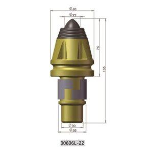 30606L-22 Wear-Resistant Rotary Drilling Bullet Tooth